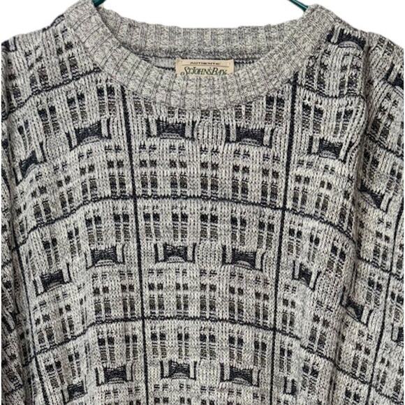 Vintage 90s Coogi Style Mens XL Grandpa Sweater Knit Cosby Dad Crewneck - Picture 1 of 8